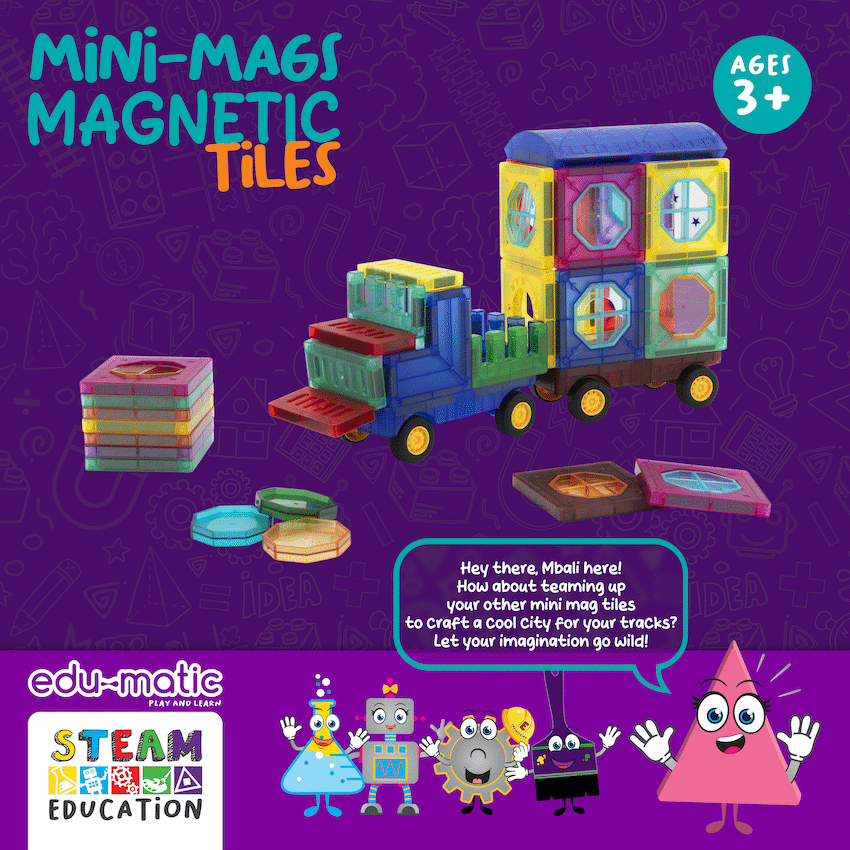 43 Magnetic Tiles with Windows and Car Parts - Image 6