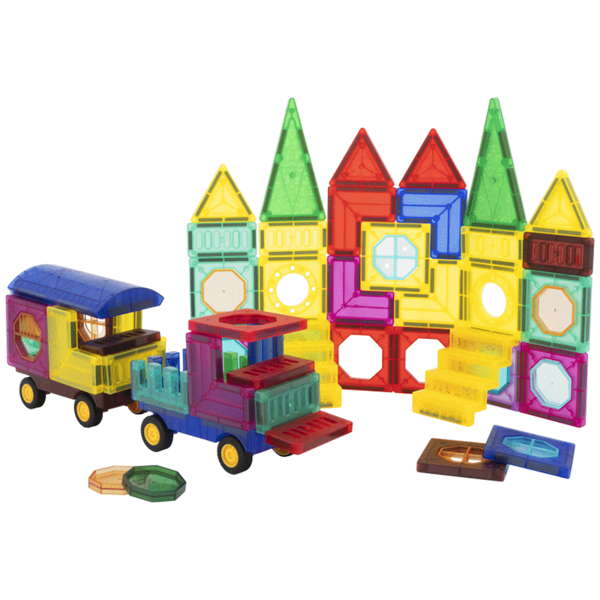 73 Magnetic Tiles, Windows, Stickers and Snowmen - Image 2