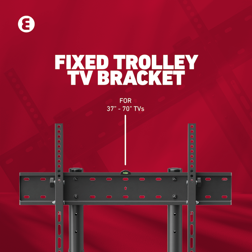 Ellies Solid series Fixed Trolley TV Bracket 37" - 70" TVs - Image 11