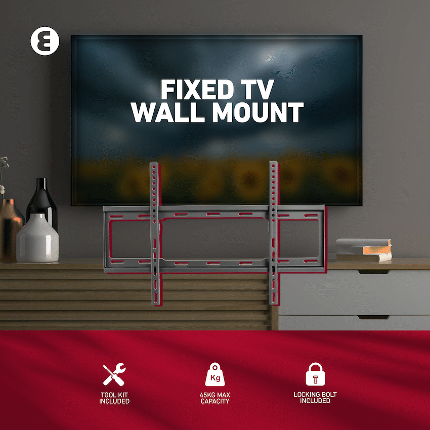 Ellies Solid series Fixed Tv Wall Mount For 37" - 70" TVs - Image 10