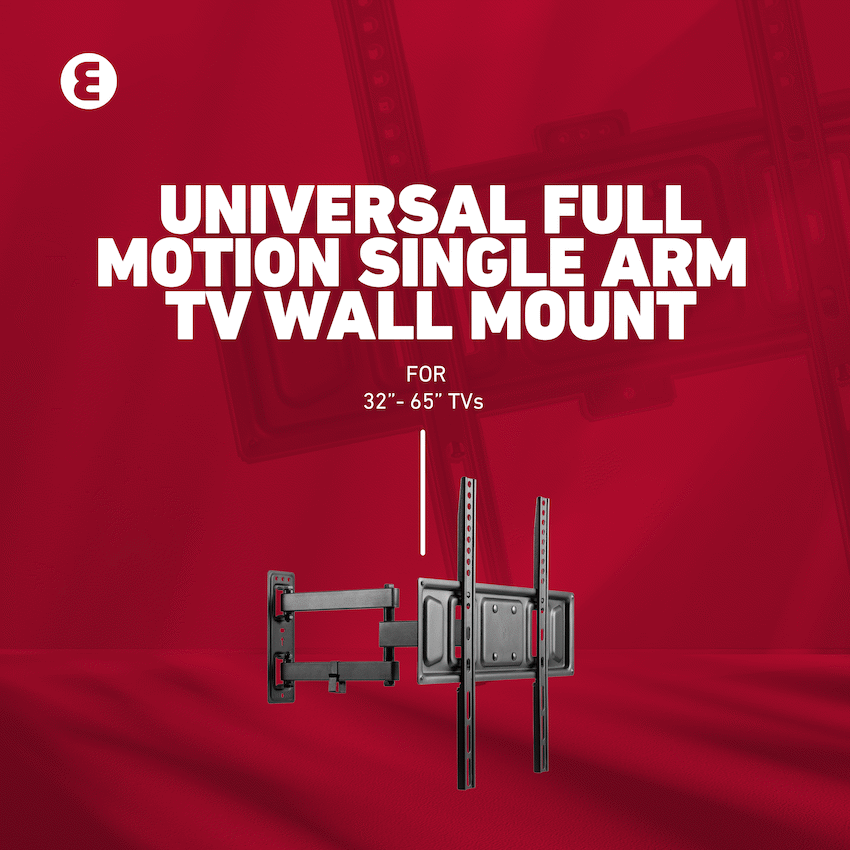 Ellies Solid series Full Motion Single Arm Mount 32"-65"TVs - Image 24