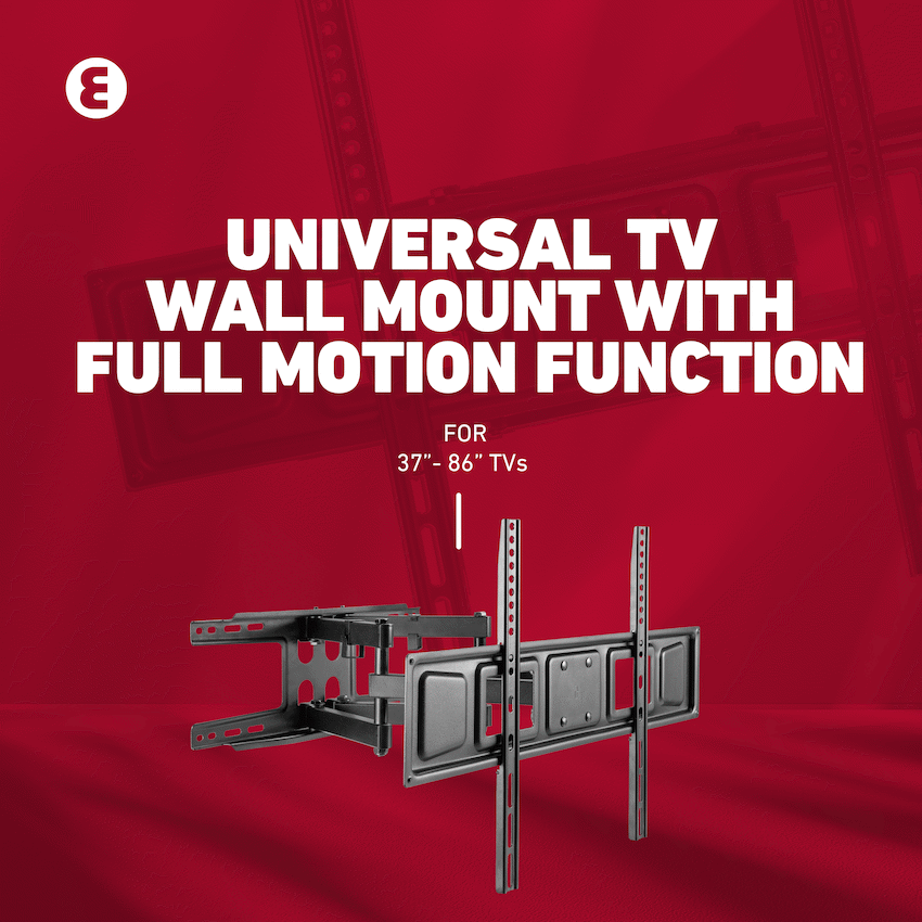 Ellies Solid series Full Motion Double Arm Mount 37"-86"TVs - Image 18