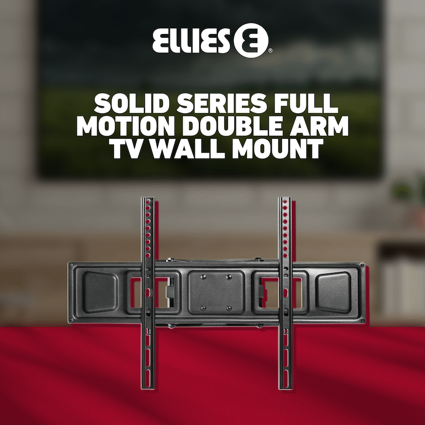 Ellies Solid series Full Motion Double Arm Mount 37"-86"TVs - Image 20