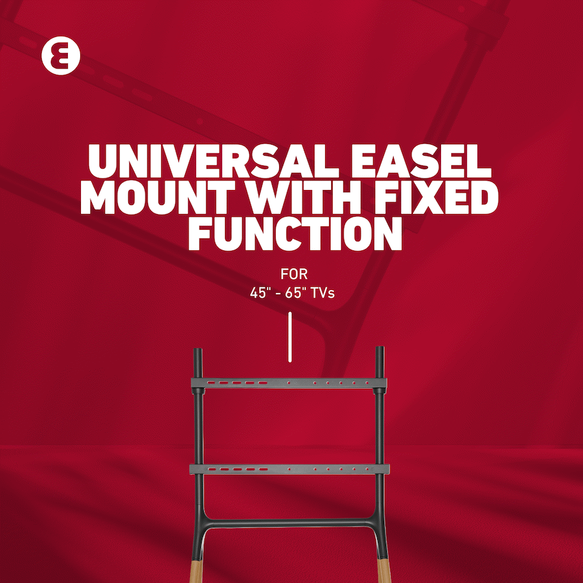 Ellies Solid series Fixed Easel TV Stand 45" - 70" - Image 11