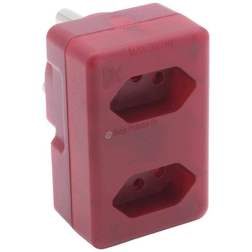 Ellies 2 Way High Surge Adaptor 2x16A (SANS164-2)
