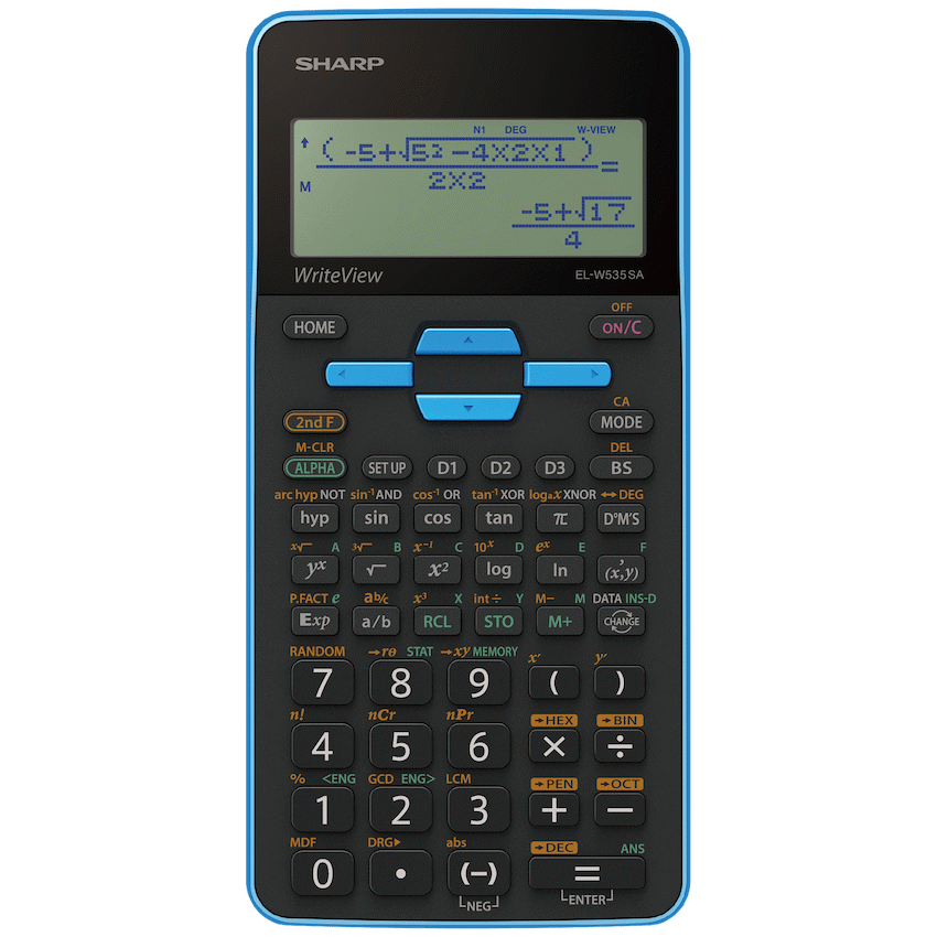 Sharp EL535 Scientific Calculator - 422 Functions- Blue