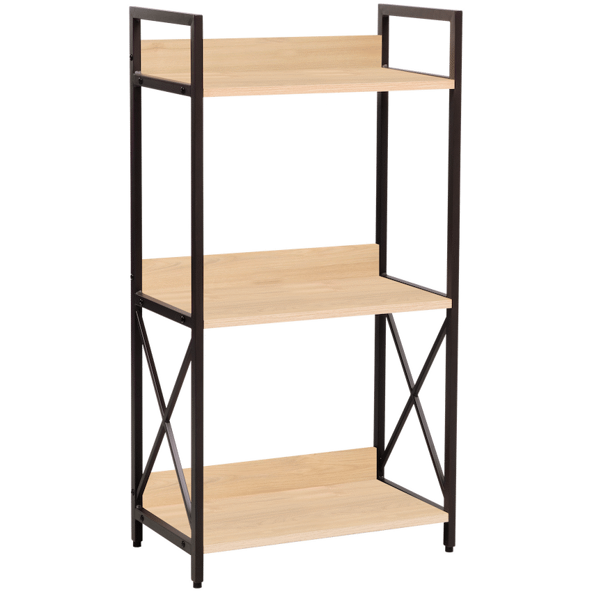 Everfurn Scandanavian Bookcase Medium with Steel Frame