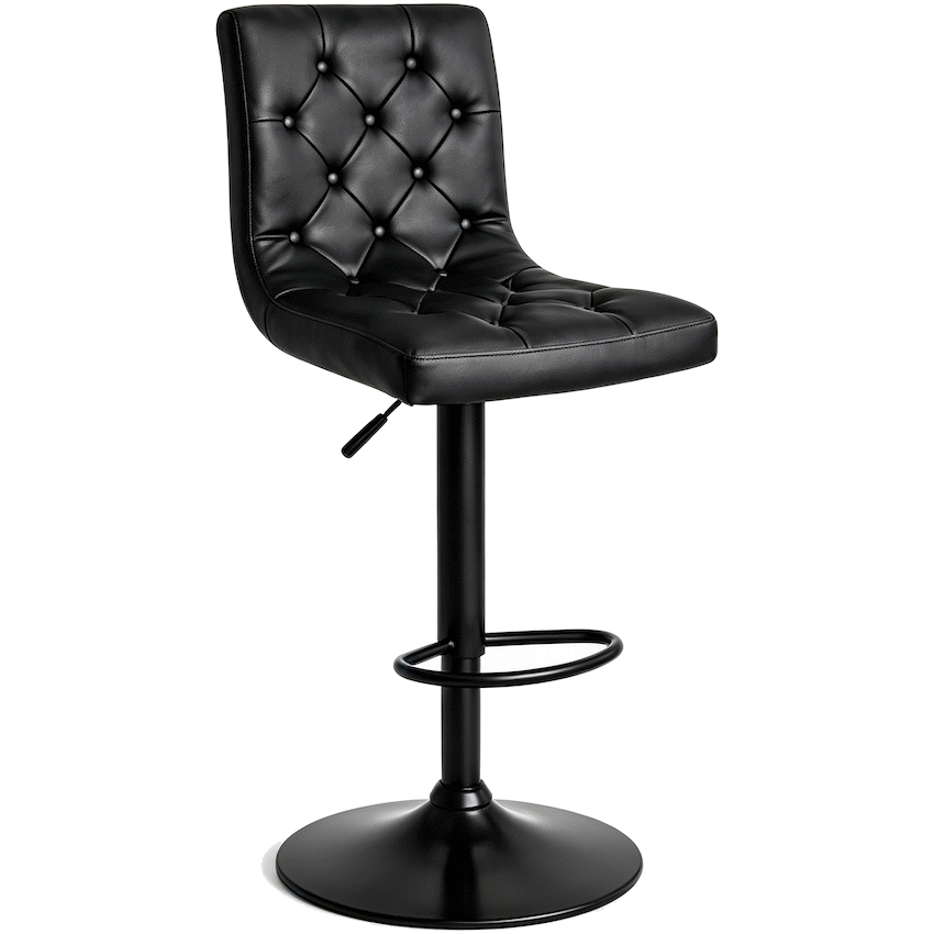Everfurn Bayer Large Barstool Black