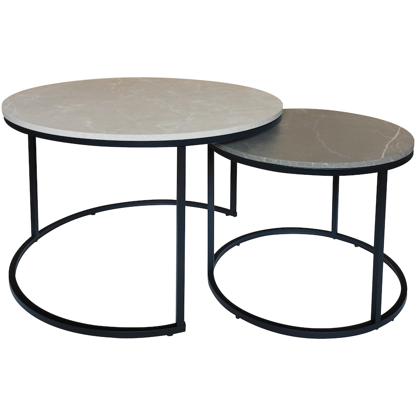 Everfurn Nile Nesting Coffee Table - Greyish