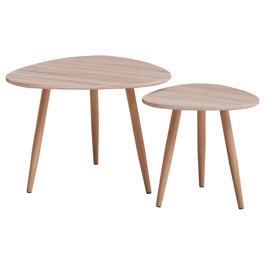Everfurn Bohemian Nesting Coffee Tables - 2-Piece Set