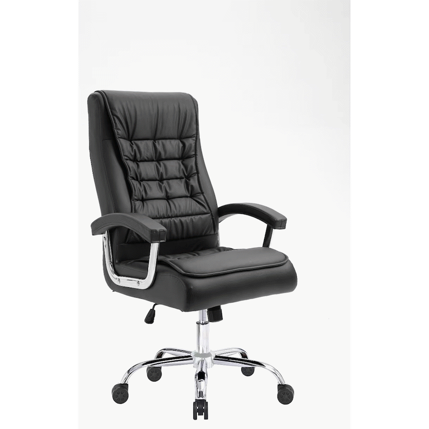 Everfurn Louis High Back Office Chair - Black