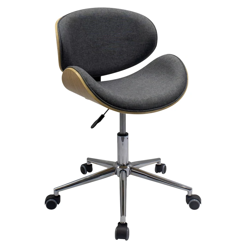 Amos Mid Back Office Chair - Grey