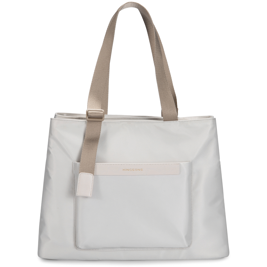 Kingsons Echo Ladies 15.6" Laptop Tote Bag Beige