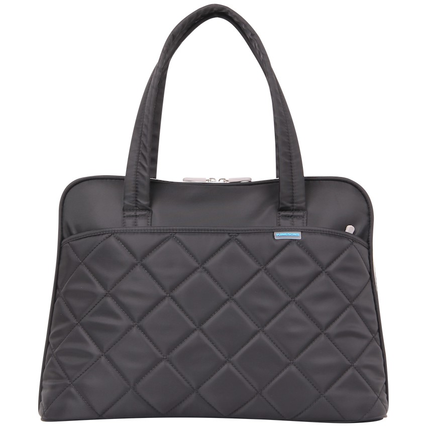 Kingsons 15.6" Shoulder Laptop Bag - Black - Ladies in Fashion