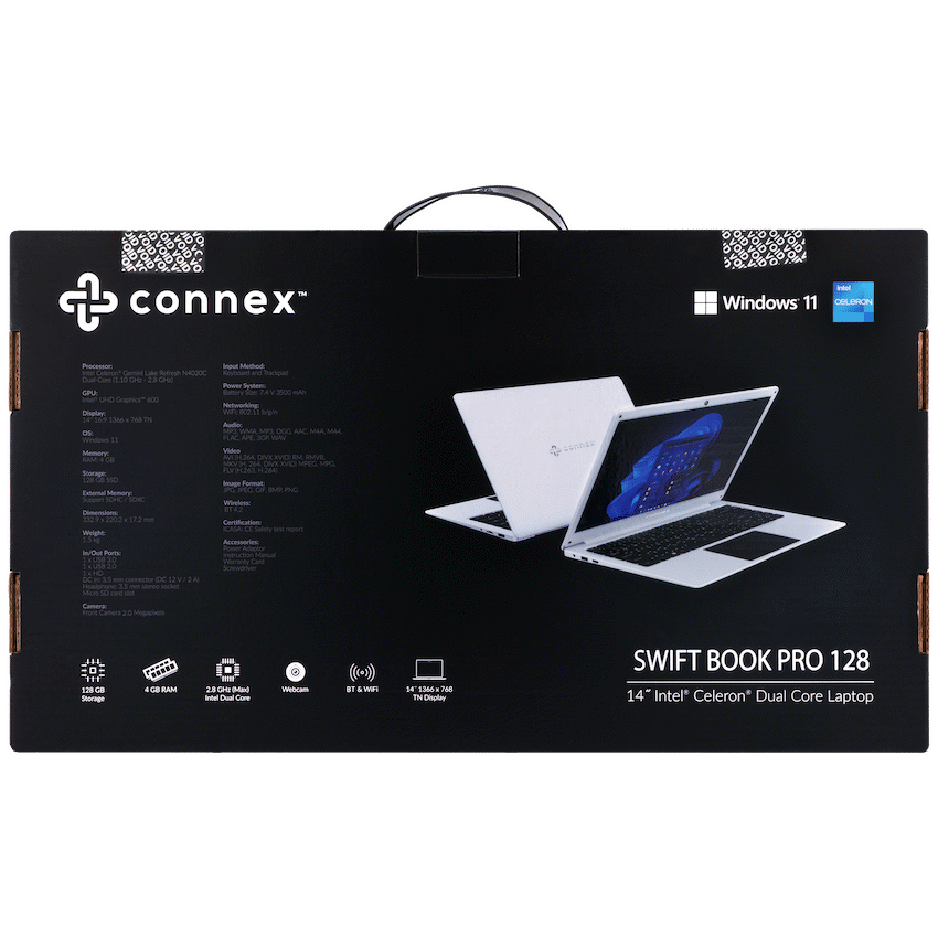 Connex Laptop SwiftBook PRO X - 14" Celeron N4020 8GB/256SSD W11HOME - Image 20