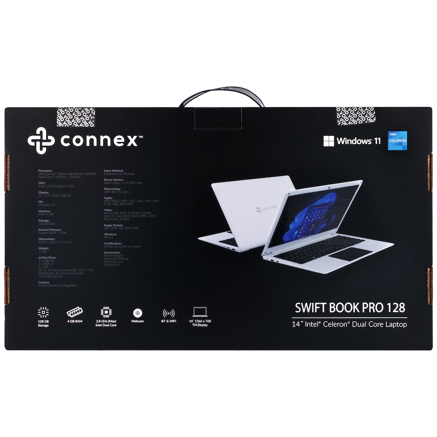 Connex Laptop SwiftBook PRO X - 14" Celeron N4020 8GB/256SSD W11HOME - Image 6
