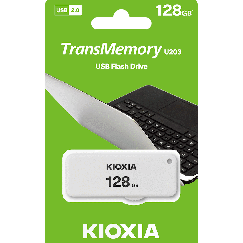 Kioxia U203W- 128GB USB 2.0 Yamabiko Slider Typ