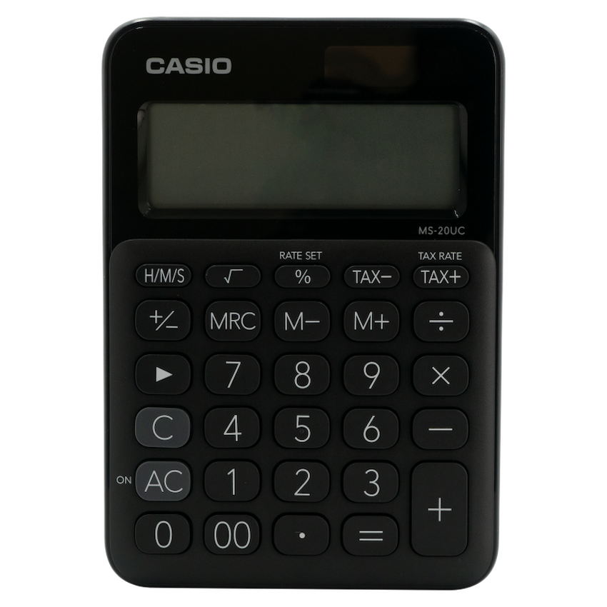 Casio MS-20UC - Desktop Calculator 12-Digit - Black