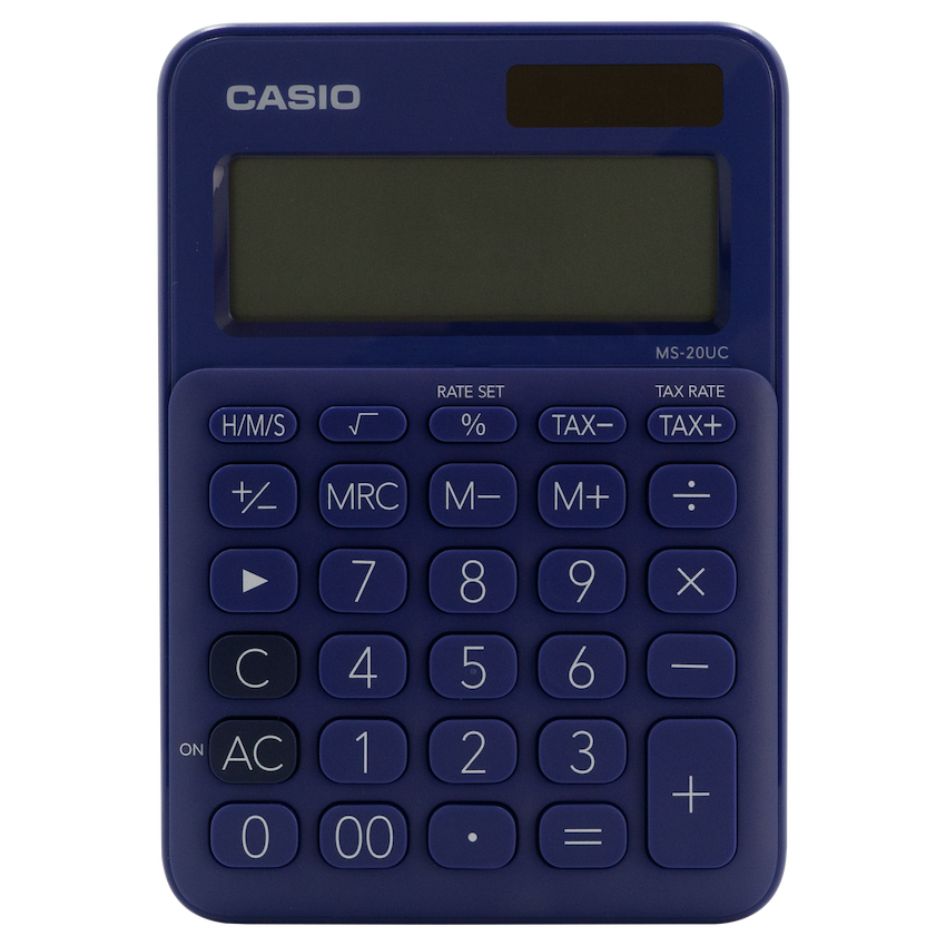 Casio MS-20UC - Desktop Calculator 12-Digit - Purple
