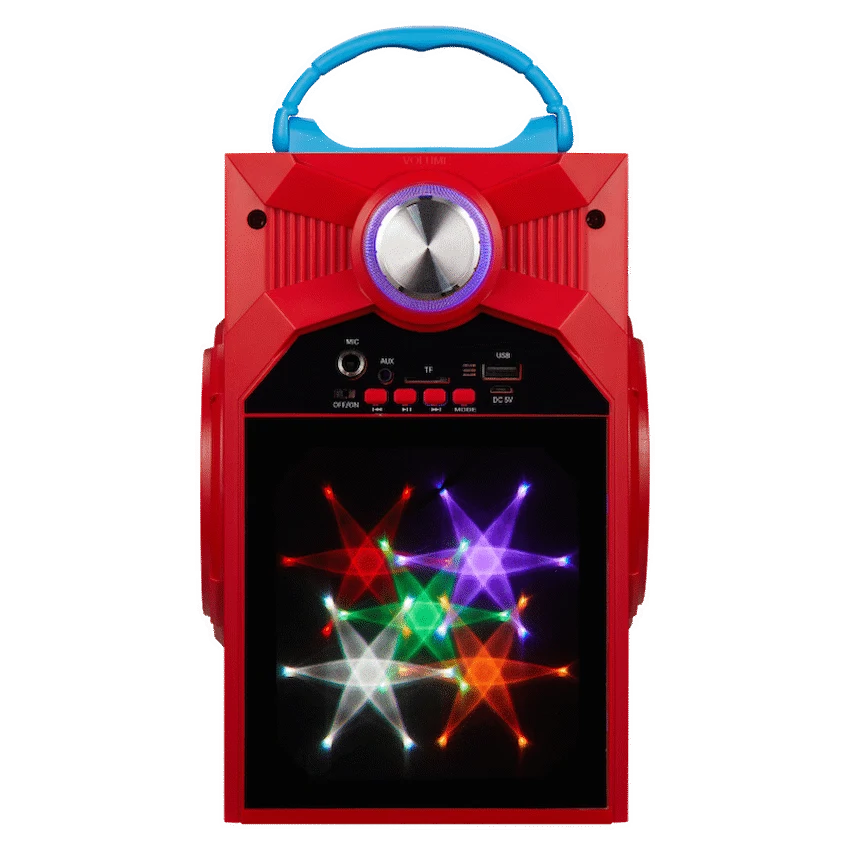 Marvel Spider-Man Galaxy LED Stars Karaoke Machine with Microphone