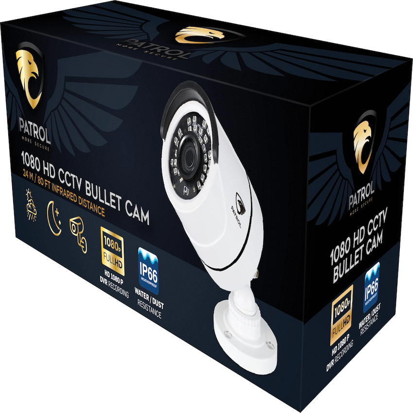 Patrol 1080P Bullet Camera - White image 2