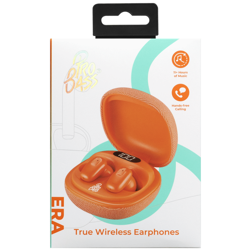 Pro Bass Era Series TWS Earphone - Orange image 8