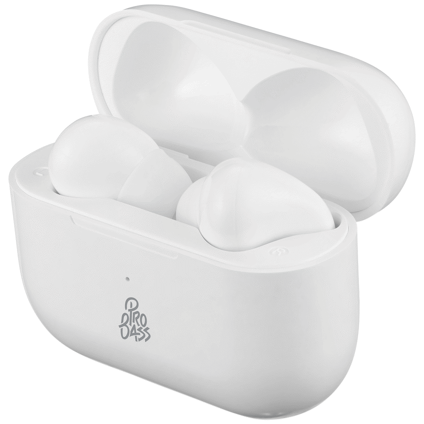 Pro Bass Pulse Buds True Wireless Earphones with Charging Case - White