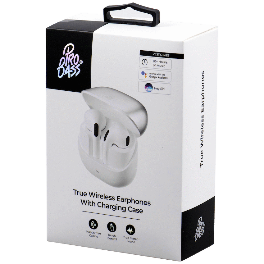Pro Bass Zest Series TWS Earphones - Silver image 2