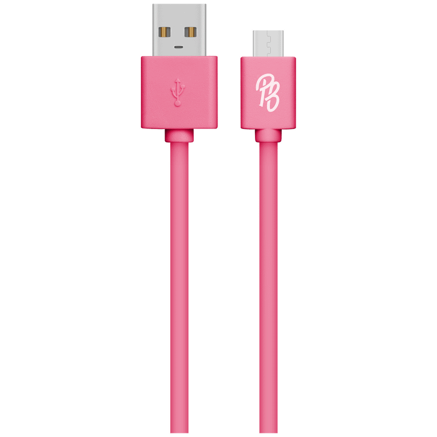 Pro Bass Power Series Boxed Round Micro USB Cable - Pink