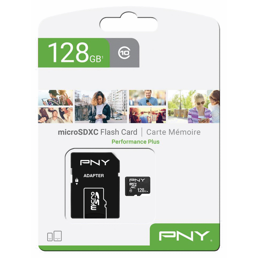 PNY 128GB microSDXC UHS-I Class 10 Memory Card (100MB/s Read)