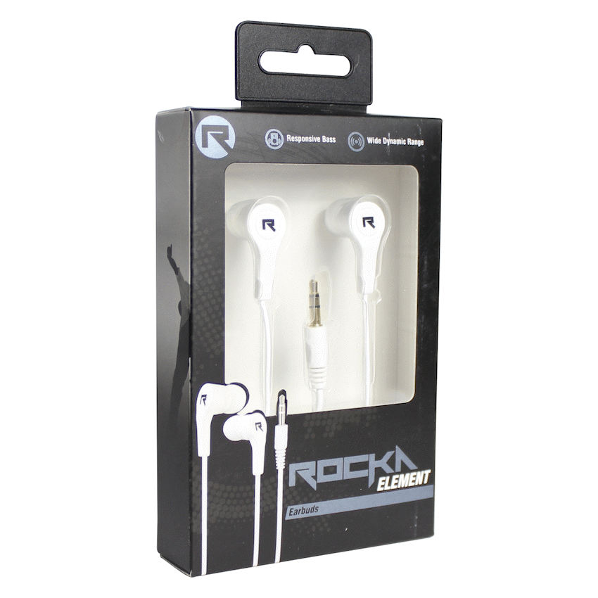 Rocka Elements Earbuds - White image 3