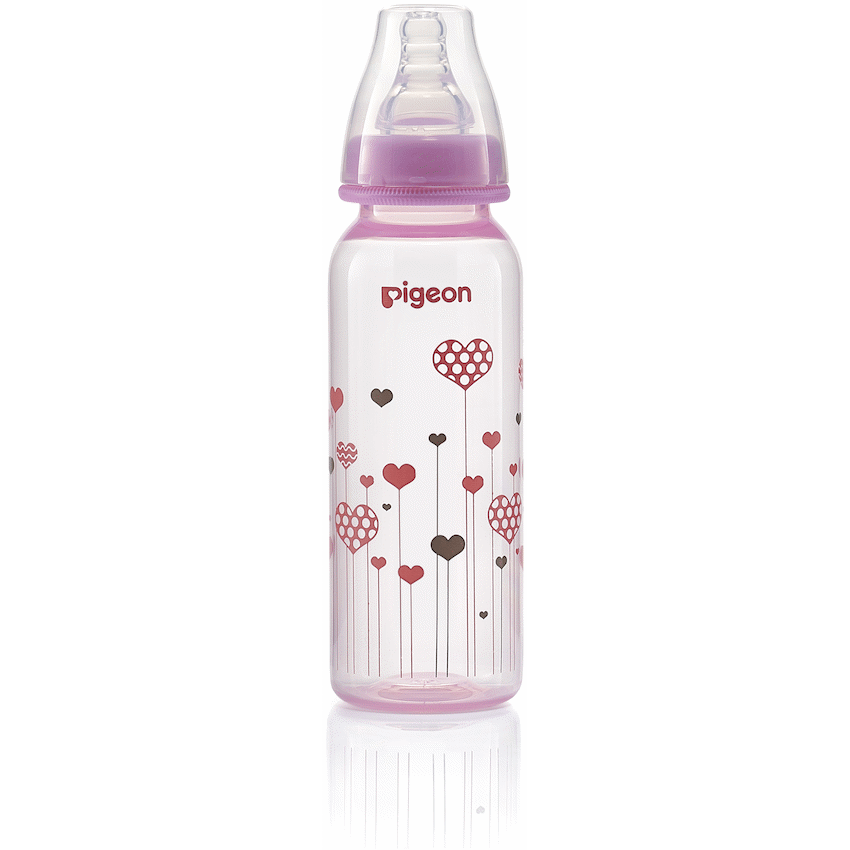 Pigeon Flexible Bottle - Std Neck - Pink 240ml