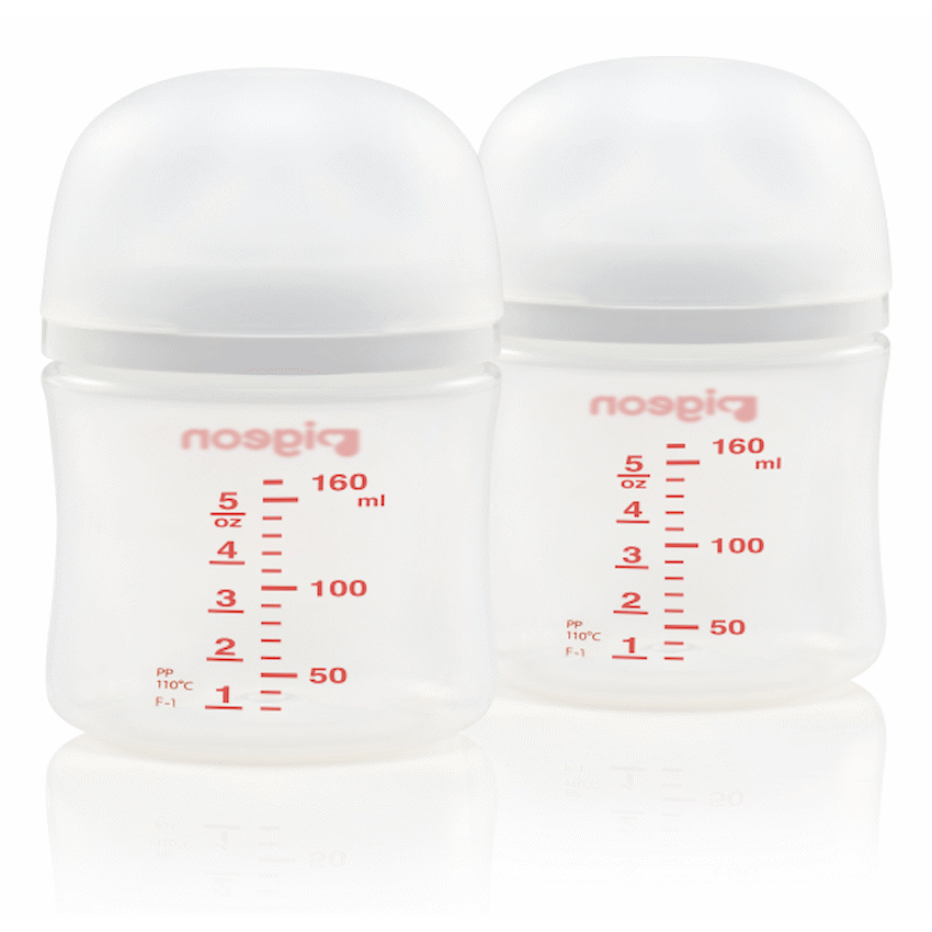 PIGEON SOFTOUCH NURSING BOTTLE 160ML - TWIN PACK