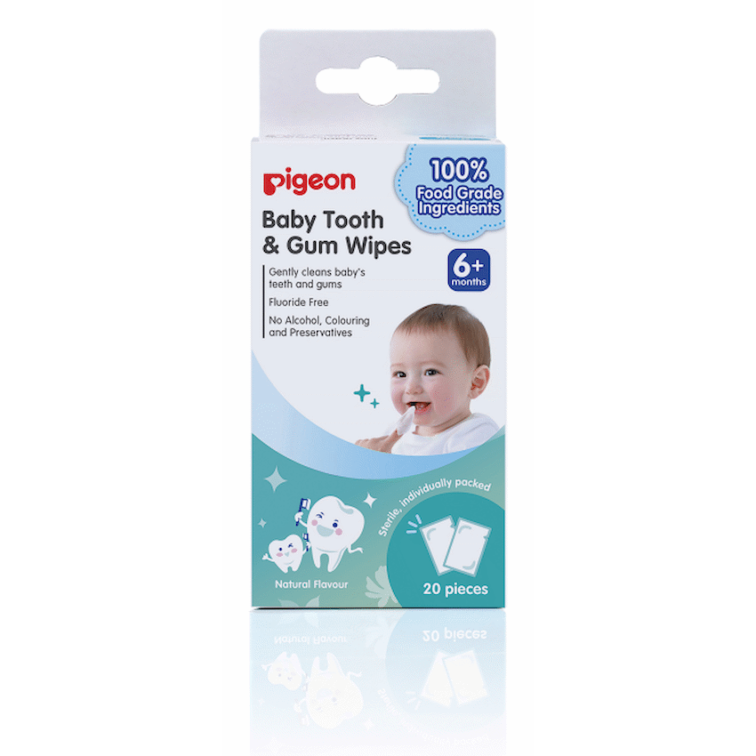 Pigeon Baby Tooth & Gum Wipes - Natural (20 Pcs)