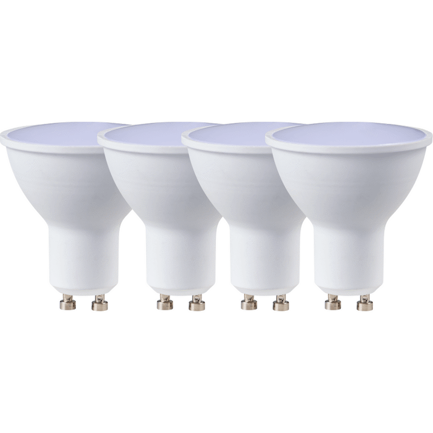 Switched 3w GU10 Rechargeable LED Light Bulb - CW - 4 Pack