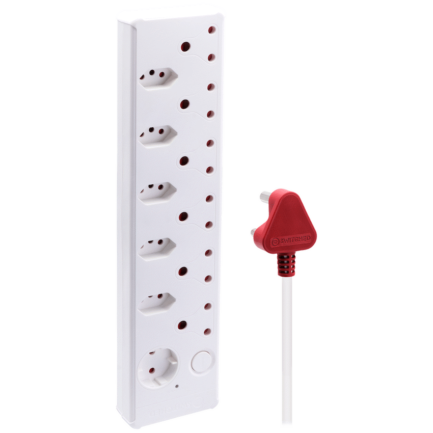Switched Medium Surge 12-Way Multiplug 0.5m