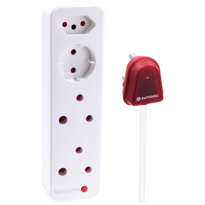 Switched High Surge 4-Way Multiplug 3m 1140J