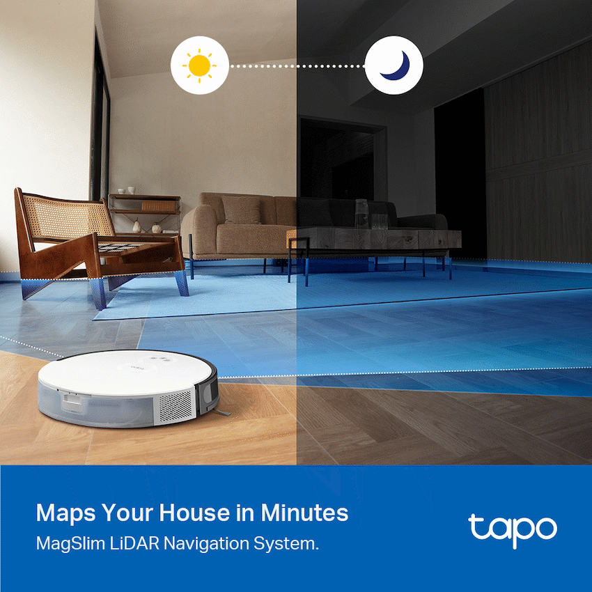 TP-Link Tapo RV20 Robot LIDAR Vacuum, 2600 mAh image 6