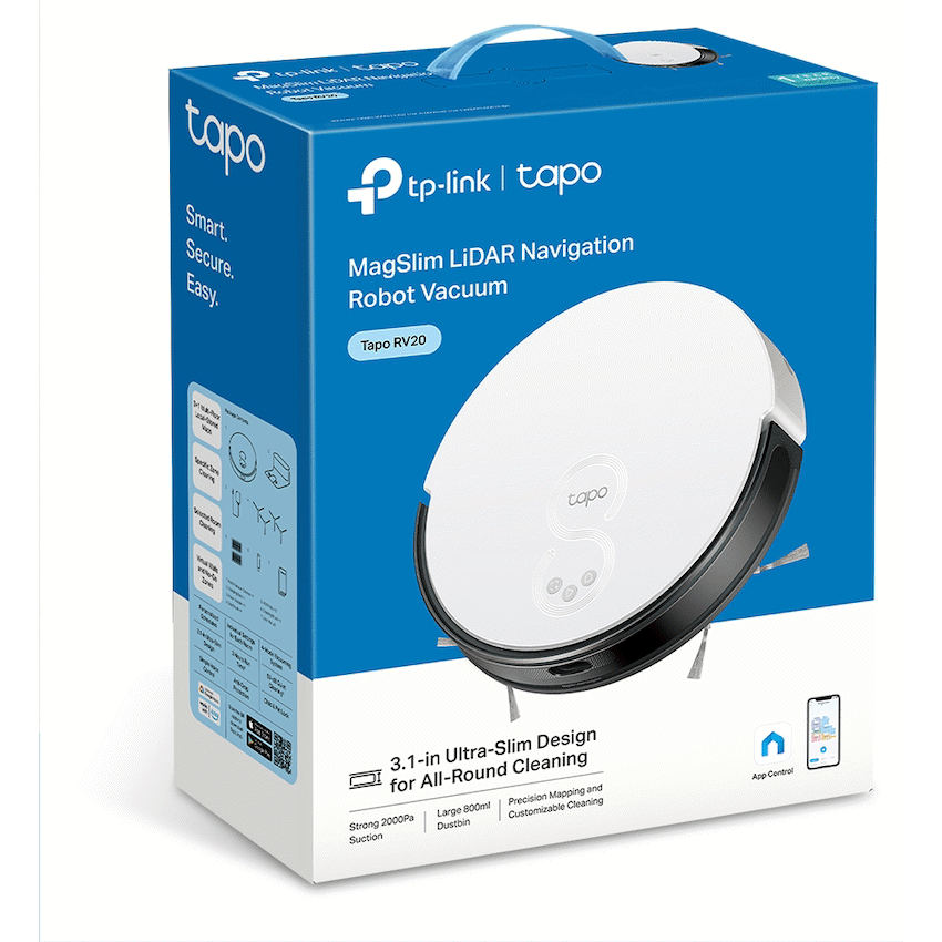 TP-Link Tapo RV20 Robot LIDAR Vacuum, 2600 mAh image 9
