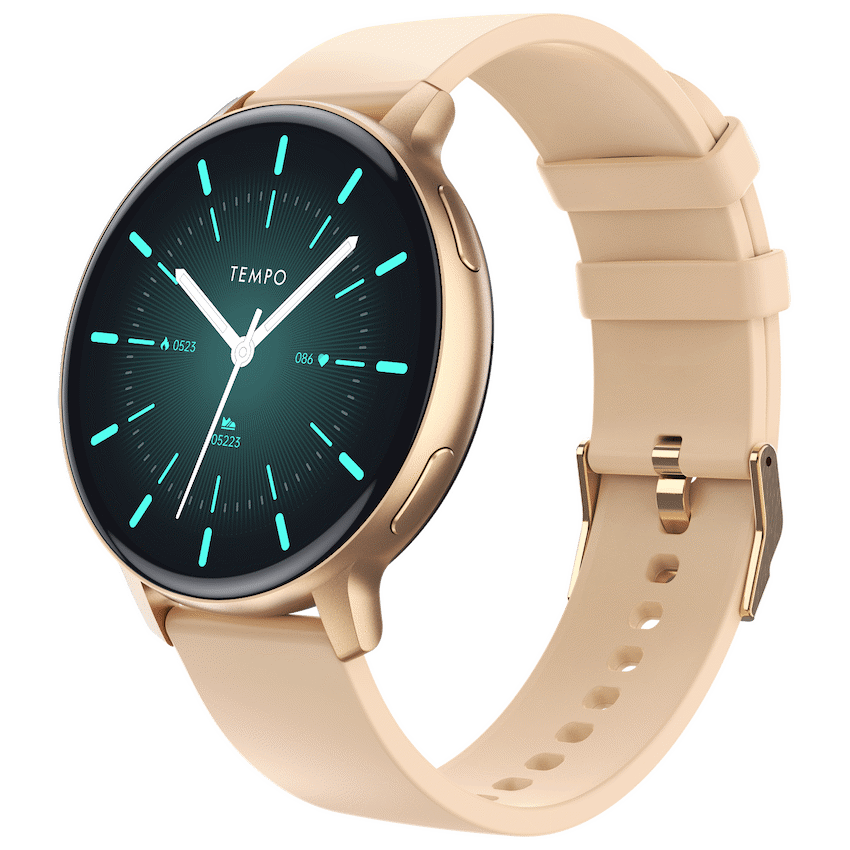 Tempo Pulse Round Smart Watch Nude