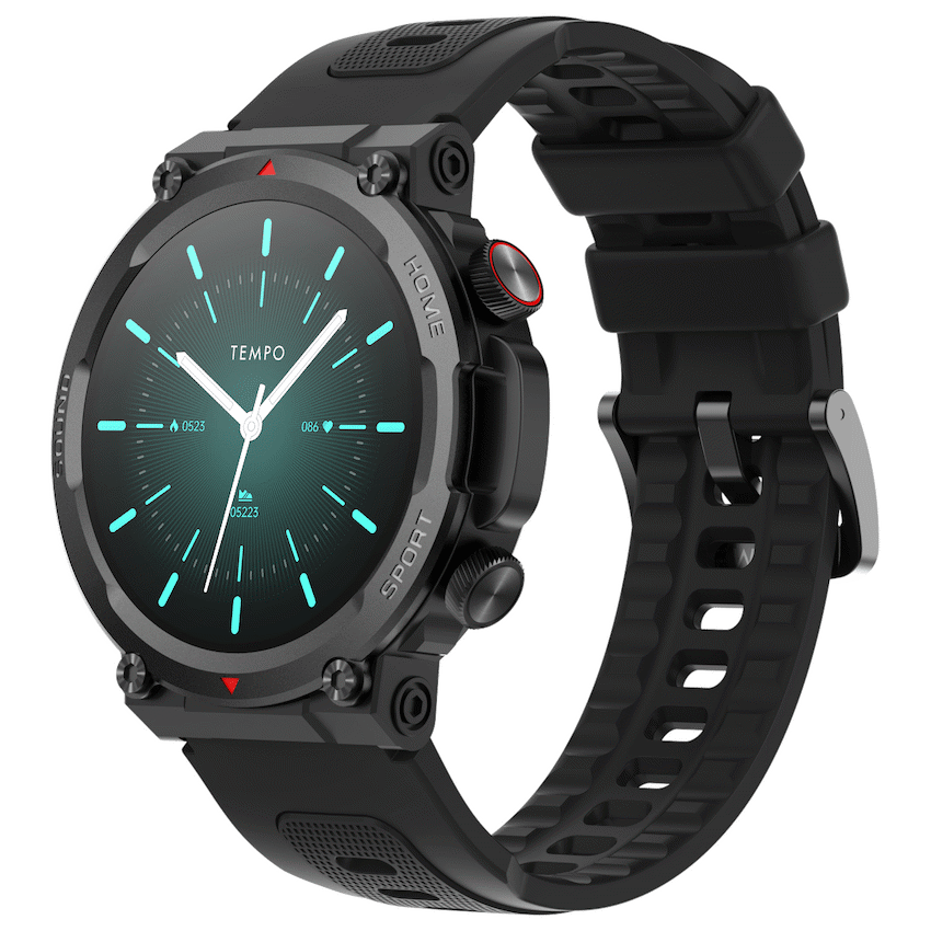 Tempo Pulse Round Smart Watch Black