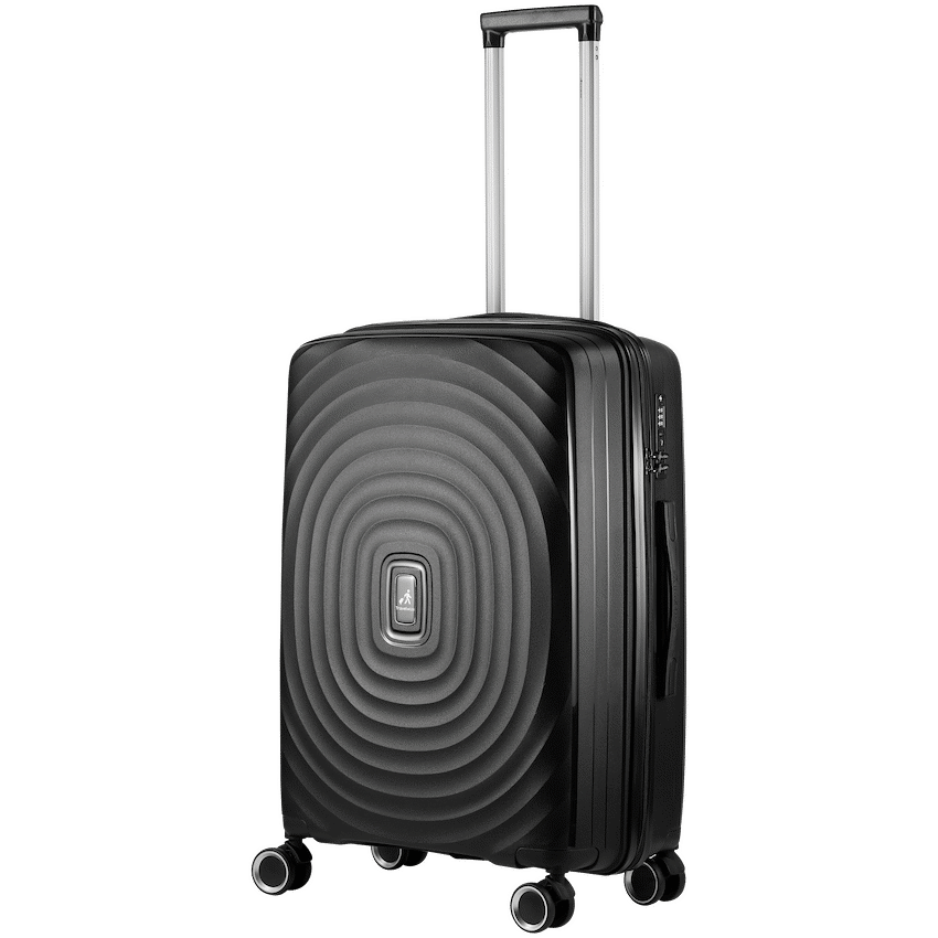 Travelwize Ripple PP 4-Wheel Spinner 55cm Luggage - Black