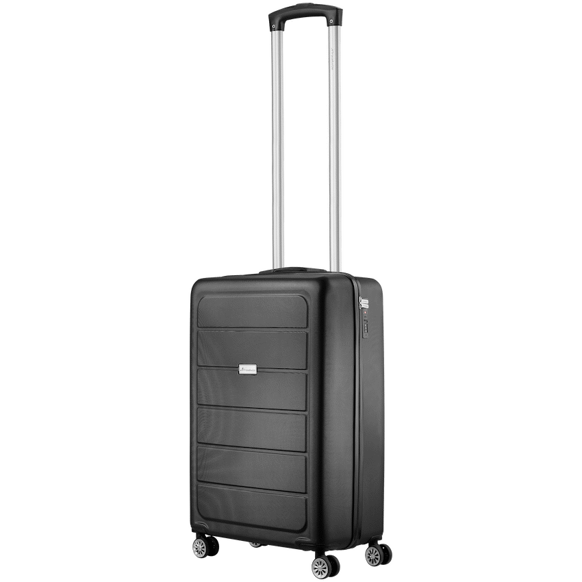 Travelwize Maple ABS 55cm 4-Wheel Spinner Luggage - Black