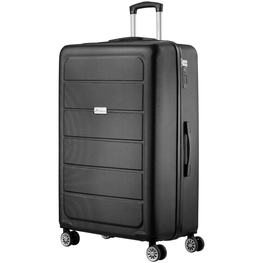 Travelwize Maple ABS 85cm 4-Wheels Spinner Luggage - Black