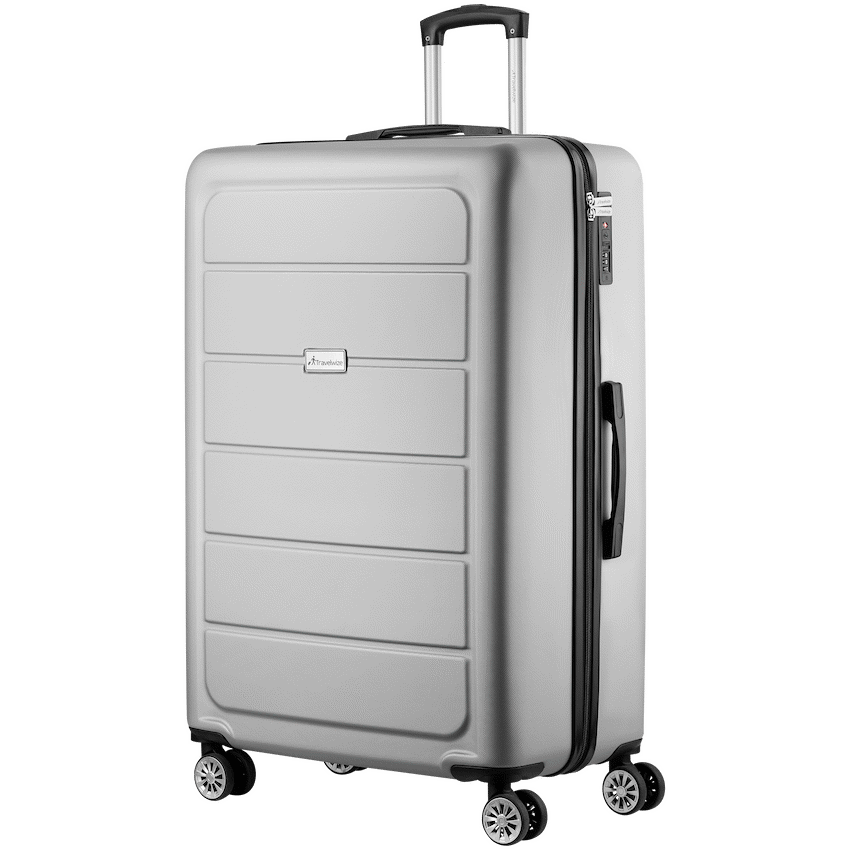 Travelwize Maple ABS 85cm 4-Wheel Spinner Luggage - Silver