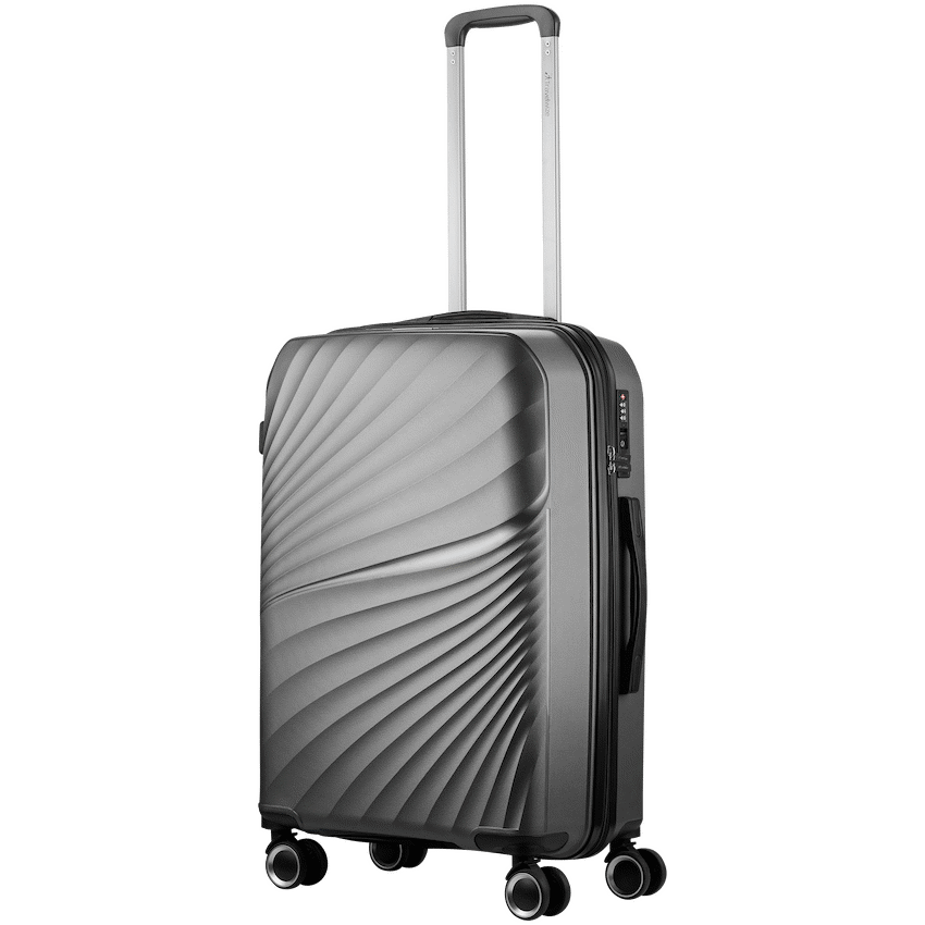 Travelwize Quartz PP 55cm 4-Wheel Spinner Luggage - Silver