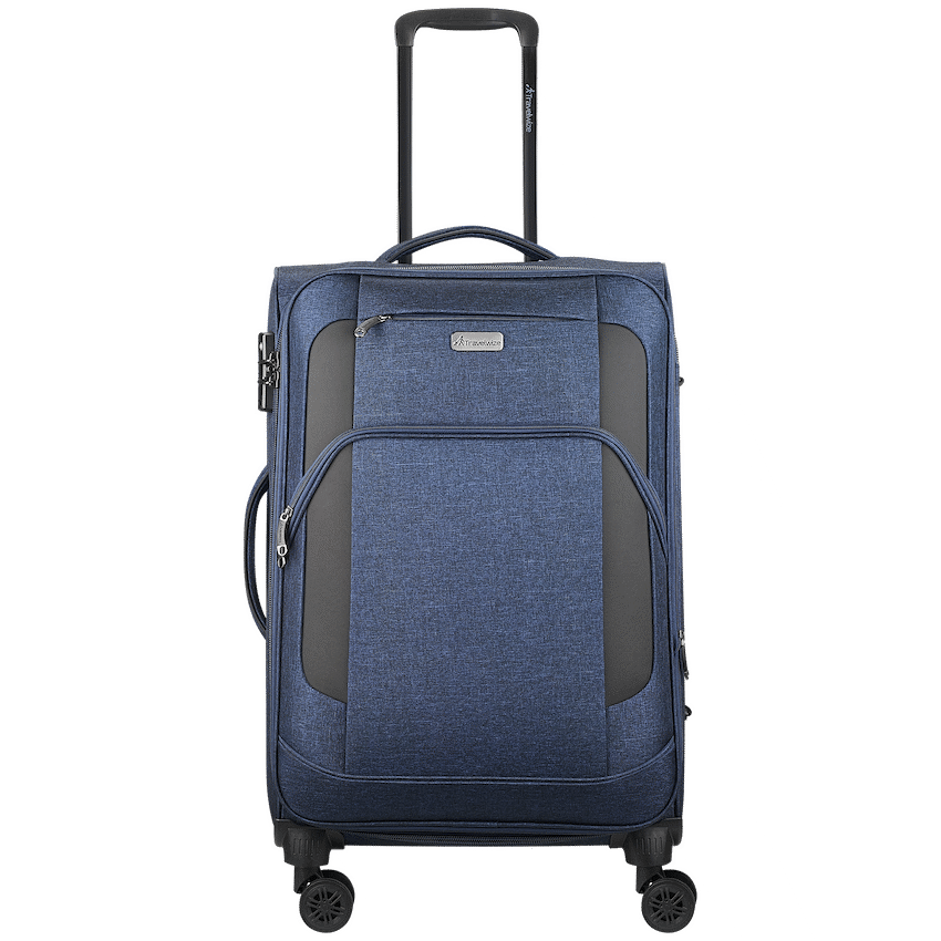 Travelwize Aurora 65cm 4-Wheel Spinner Trolley Case - Navy Melange