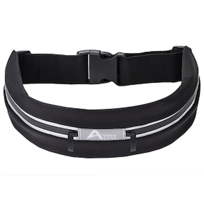 Volkano Active Strap Series Running Belt (Black)