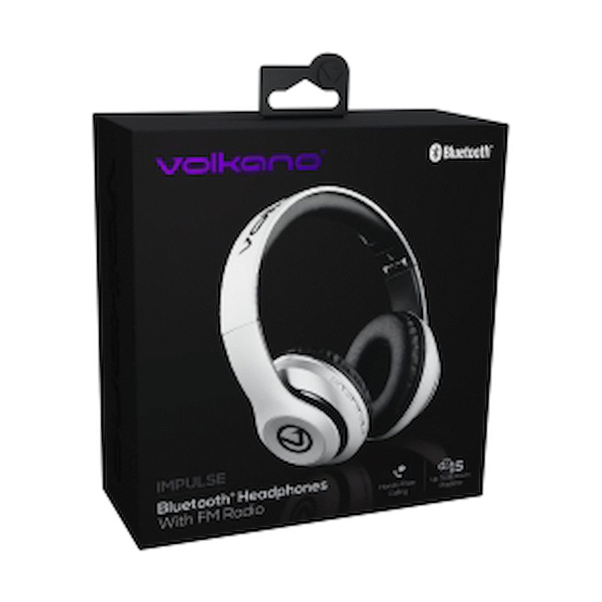 Volkano Impulse Series Bluetooth Headphones - Silver image 3