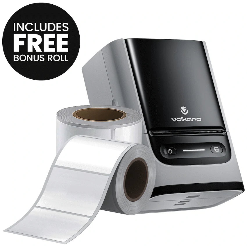 Volkano LabelPro Duo Series Thermal Dual Size Label Printer Combo